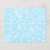 小さなスノーフレーク予算ベビーシャワーアドバイスカード (裏面)