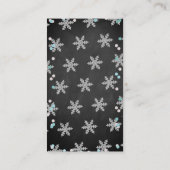 小さなスノーフレーク少年たち冬の赤ちゃんシャワーブック エンクロージャーカード (裏面)