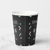 小さなスノーフレーク少年たち冬の赤ちゃんシャワー 紙コップ (右)