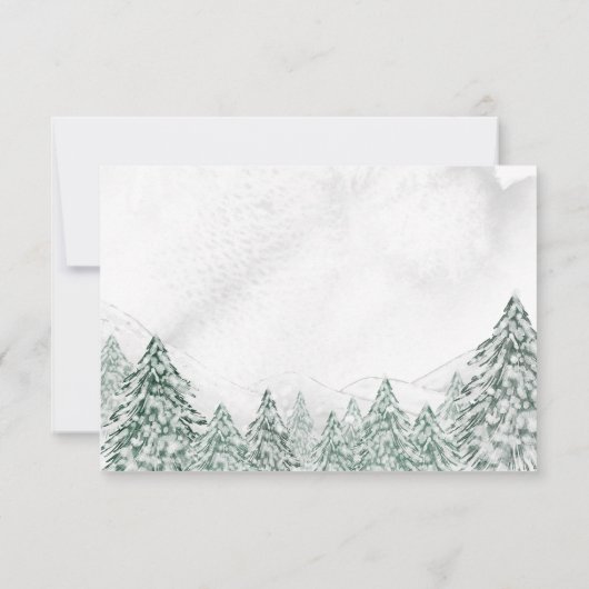 小さなスノーフレーク灰色のベビーシャワーアドバイスカード 招待状 (裏面)