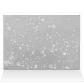 小さなスノーフレーク灰色の赤ちゃんシャワーありがとう (内部横(上))