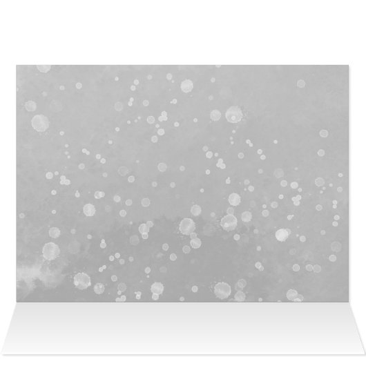 小さなスノーフレーク灰色の赤ちゃんシャワーありがとう (内部横(上))