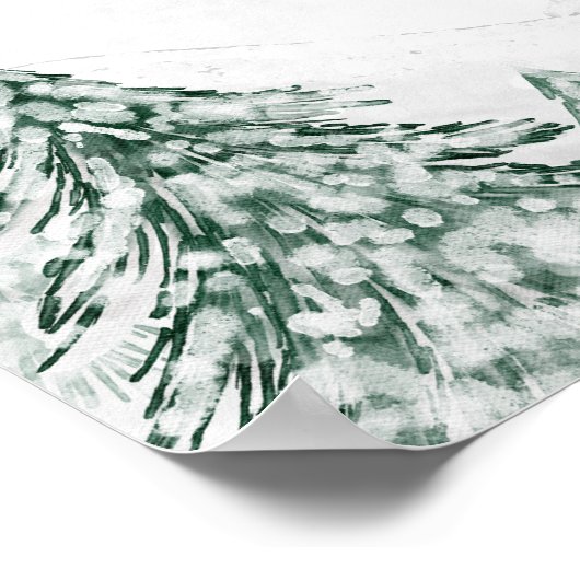 小さなスノーフレーク灰色の赤ちゃんシャワー歓迎サイン ポスター (角)