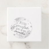 小さなスノーフレーク赤ちゃんシャワーありがとう フェイバータグ (インサイチュ)