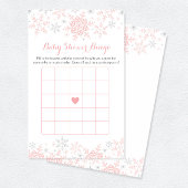 小さなスノーフレーク赤ちゃんシャワービンゴゲーム