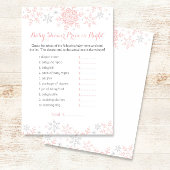 小さなスノーフレーク赤ちゃんシャワー推定価格ゲーム