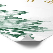 小さなスノーフレーク赤ちゃんシャワー歓迎サイン ポスター (角)