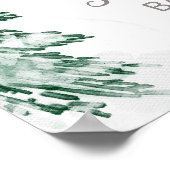 小さなスノーフレーク赤ちゃんシャワー歓迎サイン ポスター (角)