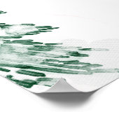 小さなスノーフレーク赤ちゃんシャワー歓迎サイン ポスター (角)