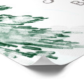 小さなスノーフレーク赤ちゃんシャワー歓迎サイン ポスター (角)