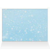 小さなスノーフレーク青の赤ちゃんシャワーありがとう (内部横(上))