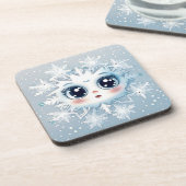 小さなスノーフレーク2 コースター (左側)