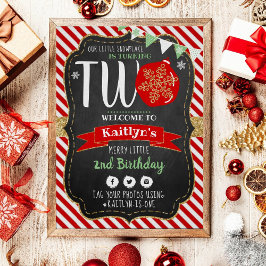 小さなスノーフレーク・ターニング2!クリスマス2回目の誕生日 ポスター