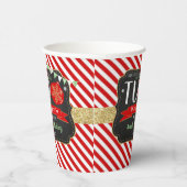 小さなスノーフレーク・ターニング2!クリスマス2回目の誕生日 紙コップ (右)