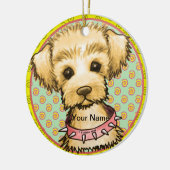 小さなスパイク犬 セラミックオーナメント (左)