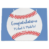 小さなスラッガー野球のベビーシャワー ラージペーパーバッグ (正面)