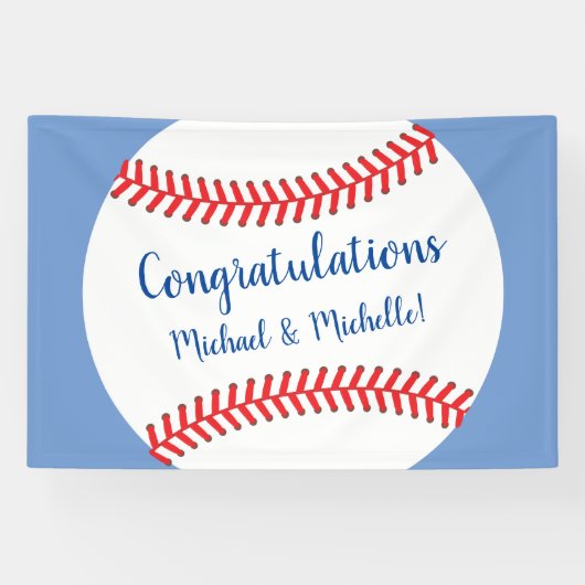 小さなスラッガー野球のベビーシャワー 横断幕 (横)