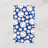 小さなスラッガー野球赤ちゃんシャワーおむつラッフル エンクロージャーカード (裏面)