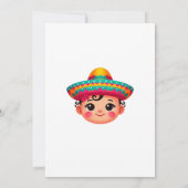 小さなセニョリータがやってくる！ベイビーシャワー 招待状 (裏面)