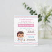 小さなセノリタ·ベビーガールメキシコ人ベビーシャワー 招待状 (スタンド正面)