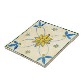 小さなセラミックタイルシチリア – スタイル"ピンク" タイル (側面)