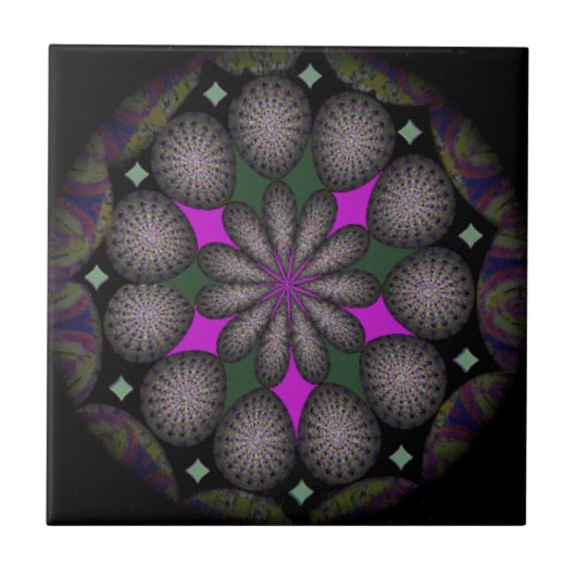 小さなセラミックフォトタイル タイル (正面)