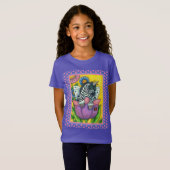 小さなゼボWHIMSYNICKER、ZEBRA UNICORNファンタジー Tシャツ (正面フル)