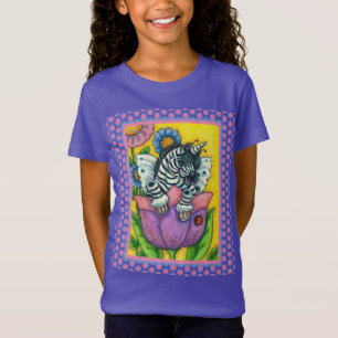 小さなゼボWHIMSYNICKER、ZEBRA UNICORNファンタジー Tシャツ