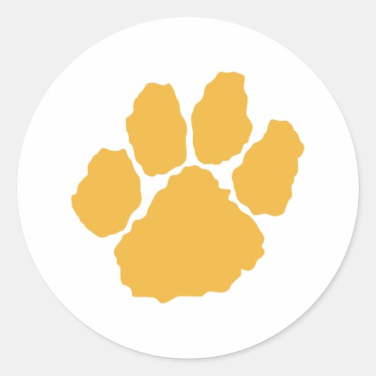 小さなタイガーポープリント ラウンドシール (正面)