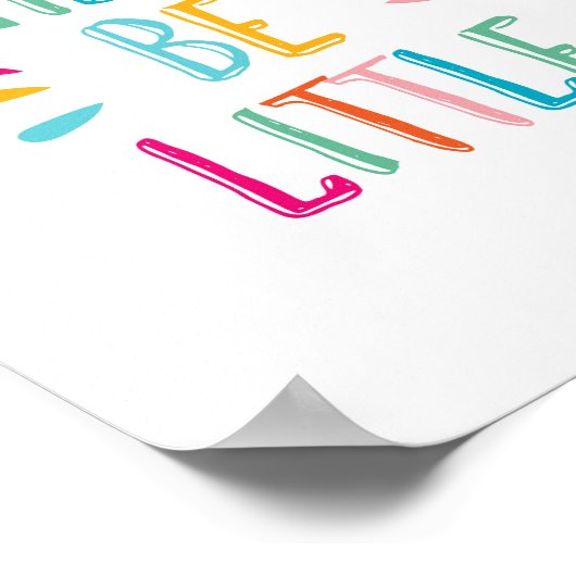 小さなタイポグラフィプリントポスター ポスター (角)