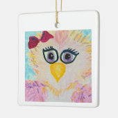 小さなタカのクリスマスオーナメント セラミックオーナメント (左)