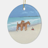 小さなタグボート セラミックオーナメント (左)