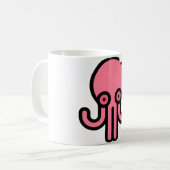小さなタコ コーヒーマグカップ (正面左)