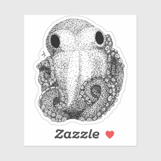 小さなタコ シール (シート)