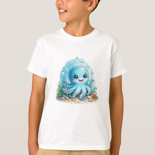 小さなタコ Tシャツ (正面)