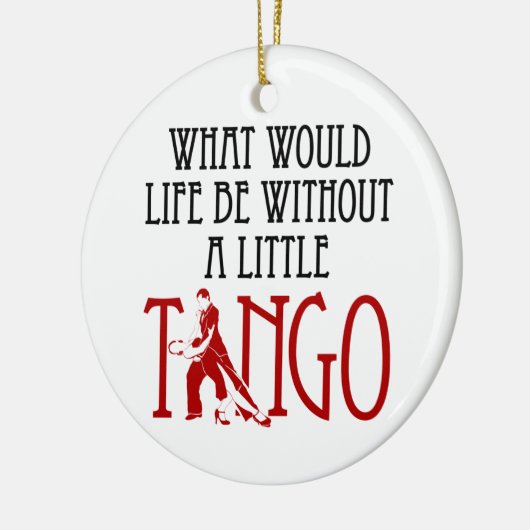 小さなタンゴのない人生とは何か踊り セラミックオーナメント (左)