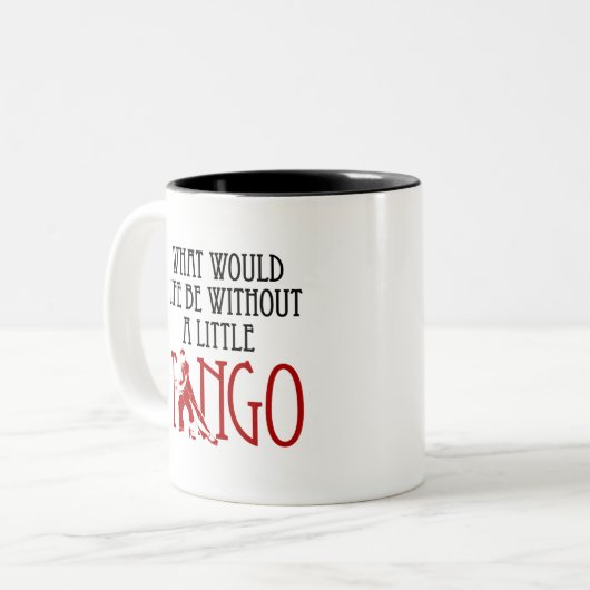 小さなタンゴのない人生とは何か踊り ツートーンマグカップ (正面左)