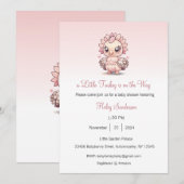 小さなターキーがやってくる招待状、ありがとう 招待状 (正面/裏面)