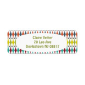 小さなダイヤモンドとスターバスト ラベル (正面)