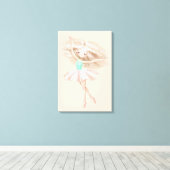 小さなダンサー キャンバスプリント (インサイチュ (ウッドフロア))