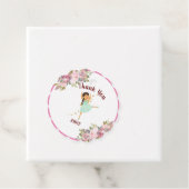 小さなダンサー |ピンクフローラバレエ誕生日パーティー フェイバータグ (インサイチュ)