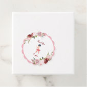 小さなダンサー |ピンクフローラバレエ誕生日パーティー フェイバータグ (インサイチュ)