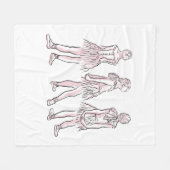 小さなダンサー フリースブランケット (正面(横))