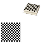 小さなチェッカーボードパターン ラバースタンプ (押印)
