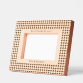 小さなチェッカーボードパター最高のンフレンズのフレーム レーザー彫刻フレーム (左)