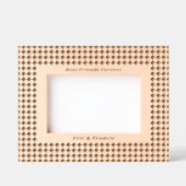 小さなチェッカーボードパター最高のンフレンズのフレーム レーザー彫刻フレーム (正面)