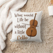 小さなチェロがなければ何が生きるか クッション (ブランケット)