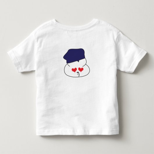 小さなチャビーJ トドラーTシャツ (裏面)