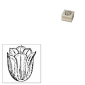 小さなチューリップブロッサムフラワーフローラボタニカルオランダ ラバースタンプ (押印)