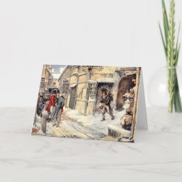 小さなティム雪クリスマスカロルカード シーズンカード